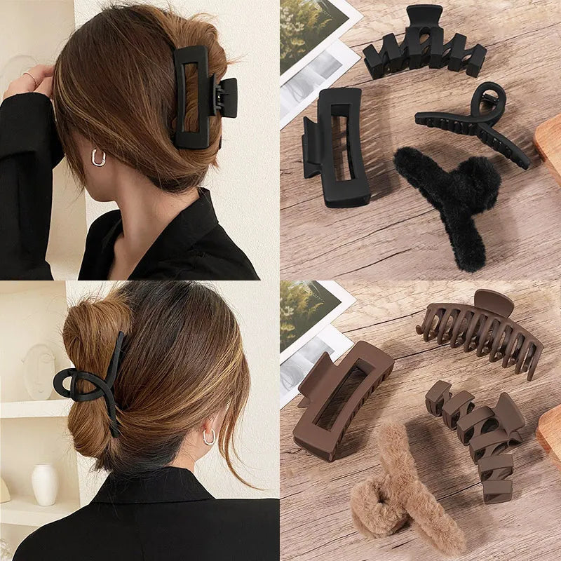 2/3/4Pcs Headwear Set Women Fashion Claw Clip